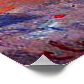 Fischerboote am Strand und an den Klippen Poster (Ecke)