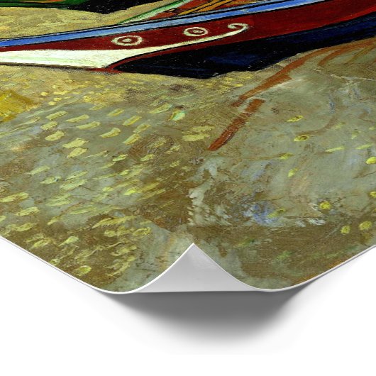 Fischerboote am Strand Vincent Van Gogh Print Poster (Ecke)