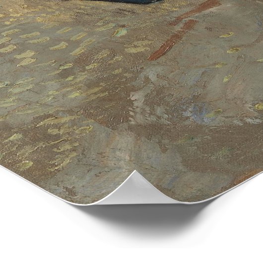 Fischerboote am Strand von Les Saintes-Maries Poster (Ecke)