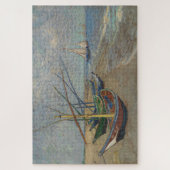 Fischerboote am Strand von Les Saintes-Maries Puzzle (Vertikal)