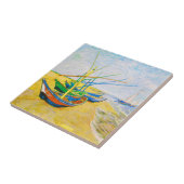 Fischerboote am Strand von Saintes-Maries Fliese (Seite)