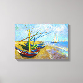 Fischerboote am Strand von Vincent Van Gogh Leinwanddruck
