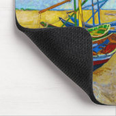 Fischerboote am Strand von Vincent Van Gogh Mousepad (Ecke)