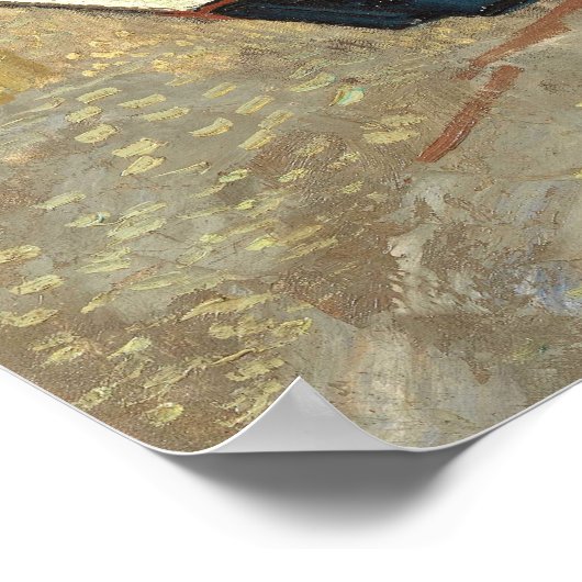 Fischerboote am Strand von Vincent Van Gogh Poster (Ecke)