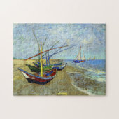 Fischerboote am Strand von Vincent Van Gogh Puzzle (Horizontal)