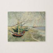 Fischerboote am Strand von Vincent van Gogh Puzzle (Horizontal)