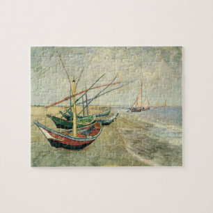 Fischerboote am Strand von Vincent van Gogh Puzzle