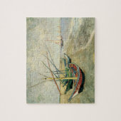 Fischerboote am Strand von Vincent van Gogh Puzzle (Vertikal)