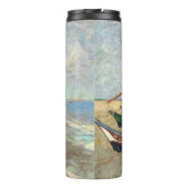 Fischerboote am Strand von Vincent Van Gogh Thermosbecher (Rückseite)