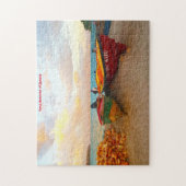 Fischerboote an einem Jamaika Strand. Jigsaw Puzzl Puzzle (Vertikal)