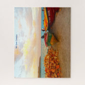 Fischerboote an einem Jamaika Strand. Jigsaw Puzzl Puzzle (Vertikal)