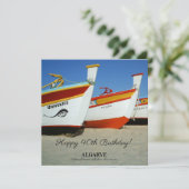 Fischerboote auf dem Foto der Algarve (Stehend Vorderseite)