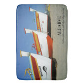 Fischerboote auf dem Foto der Algarve Badematte (Vorderseite Vertikal)