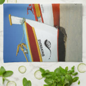 Fischerboote auf dem Foto der Algarve Geschirrtuch (Gefaltet)