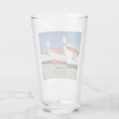 Fischerboote auf dem Foto der Algarve Glas (Rückseite)