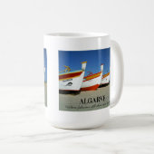 Fischerboote auf dem Foto der Algarve Kaffeetasse (VorderseiteRechts)