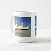 Fischerboote auf dem Foto der Algarve Kaffeetasse (Vorderseite Links)