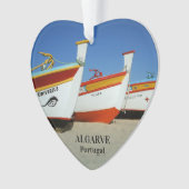 Fischerboote auf dem Foto der Algarve Ornament (Vorderseite)