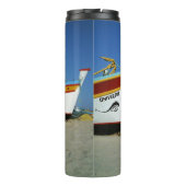 Fischerboote auf dem Foto der Algarve Thermosbecher (Rückseite)