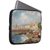 Fischerboote auf dem Strand bei Marinella, Neapel Laptopschutzhülle (Vorne Rechts)