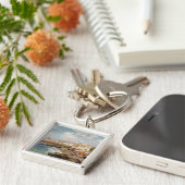 Fischerboote auf dem Strand bei Marinella, Neapel Schlüsselanhänger (Seite)