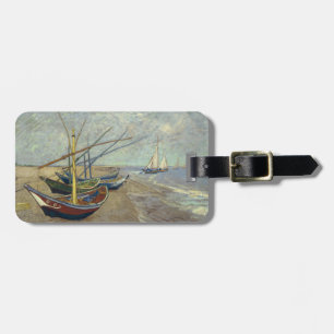 Fischerboote auf dem Strand Gepäckanhänger