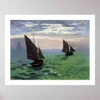 Fischerboote auf See Poster