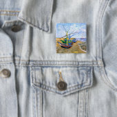 Fischerboote Beach Saintes-Maries Van Gogh Fine Button (Beispiel)