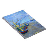 Fischerboote Beach Saintes-Maries Van Gogh Fine Notizblock (Rechte Seite)