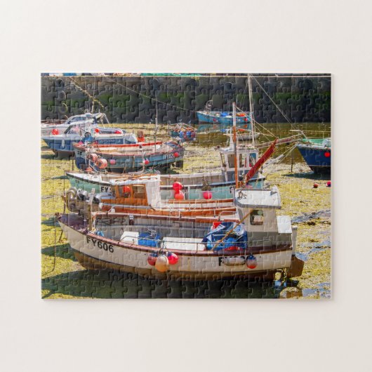 Fischerboote bei Mevagissey Puzzle (Horizontal)