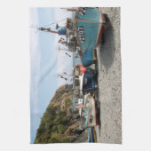 Fischerboote Cadgwith Cornwall England Handtuch (Vertikal)