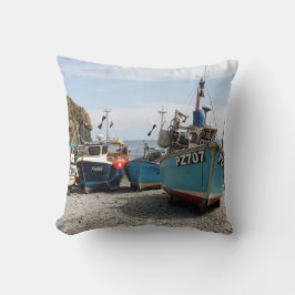 Fischerboote Cadgwith Cornwall England Kissen
