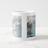 Fischerboote, der Schlüssel West Jumbo-Tasse (Vorderseite)