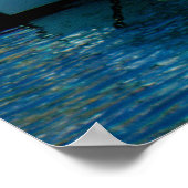 Fischerboote, die im Winter Schutz bieten Poster (Ecke)
