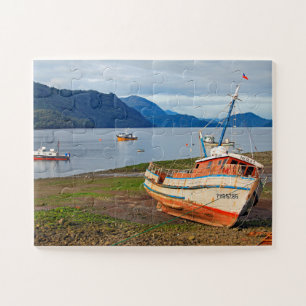 Fischerboote, Hornopiren, Chile 30-pc Puzzle