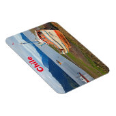 Fischerboote, Hornopiren, Chile Magnet (Rechte Seite)