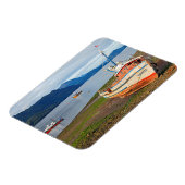 Fischerboote, Hornopiren, Chile Magnet (Linke Seite)