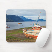 Fischerboote, Hornopiren, Chile Mousepad (Mit Mouse)