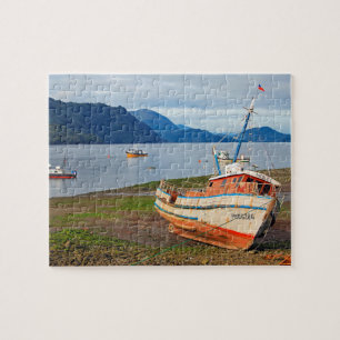 Fischerboote, Hornopiren, Chile Puzzle