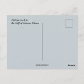 Fischerboote im Golf von Guinea Ghana Postkarte (Rückseite)