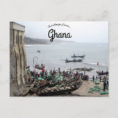 Fischerboote im Golf von Guinea Ghana Postkarte (Vorderseite)