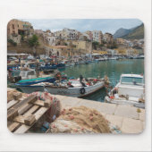 Fischerboote im Hafen Castellammare Del Golfo Mousepad (Vorne)