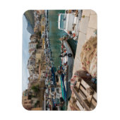 Fischerboote im Hafen von Castellammare del Golfo Magnet (Vertikal)