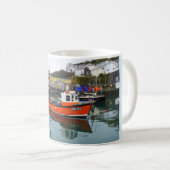 Fischerboote im Hafen von Mevagissey Kaffeetasse (VorderseiteRechts)