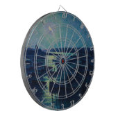 Fischerboote im Mondlicht (Camaret, Frankreich) Dartscheibe (Vorderseite Links)