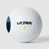 Fischerboote im Mondlicht (Camaret, Frankreich) Golfball (Logo)