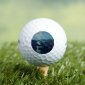 Fischerboote im Mondlicht (Camaret, Frankreich) Golfball (Insitu T-Shirt)