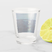 Fischerboote im Mondlicht (Camaret, Frankreich) Schnapsglas (Rückseite)