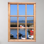 Fischerboote - Imitate-Fenstereffekt Poster (Vorne)