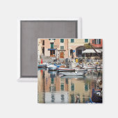 Fischerboote in Camogli Magnet (Vorderseite/Rückseite)